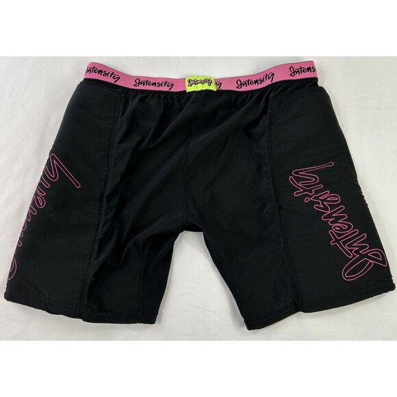 Soffe Intensity Women's‎ XL Black Pink Padded Hook Slide Riding Shorts Softball - Picture 1 of 11